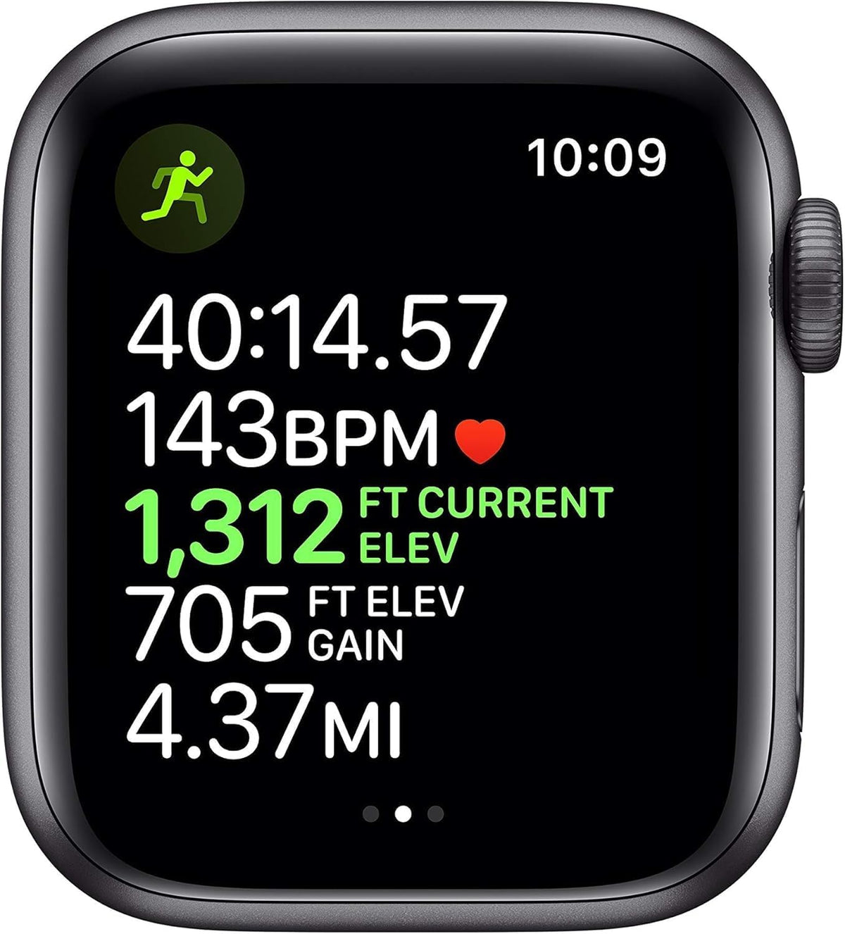 Apple Watch Series 4 (GPS + Cellular, 44MM) - Space Black Aluminum Case with Black Sport Band - Image 2