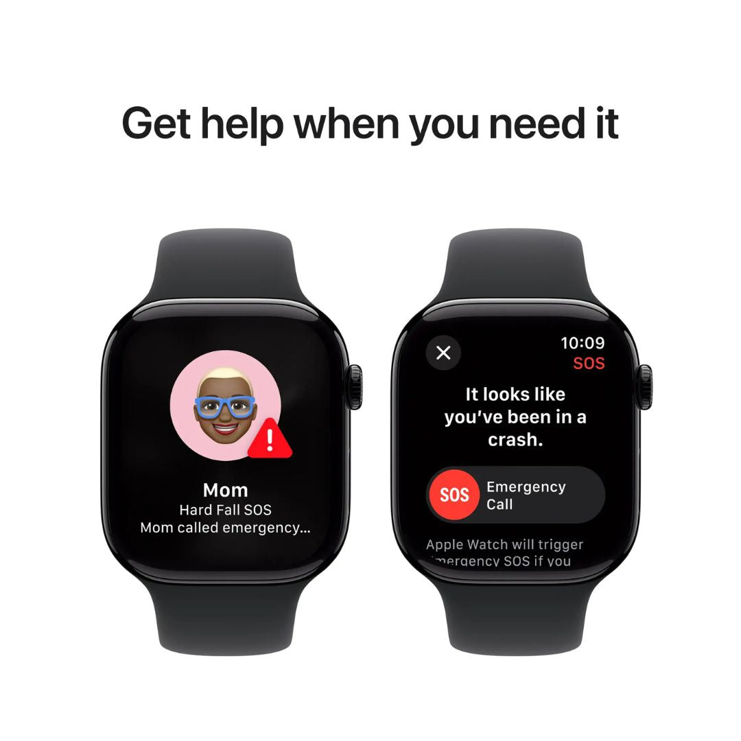 Apple Watch Series 10 GPS + Cellular 46mm Aluminum Case with Black Sport Band - MWY43LW/A - Image 6