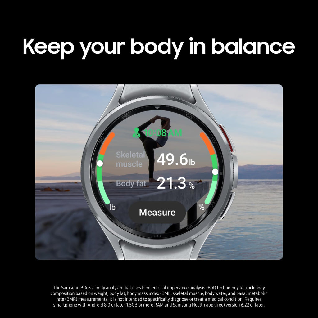 Samsung Galaxy Watch6 Classic Stainless Steel Smartwatch 47mm Bluetooth - Black - SM-R960NZKAXAA - Image 5