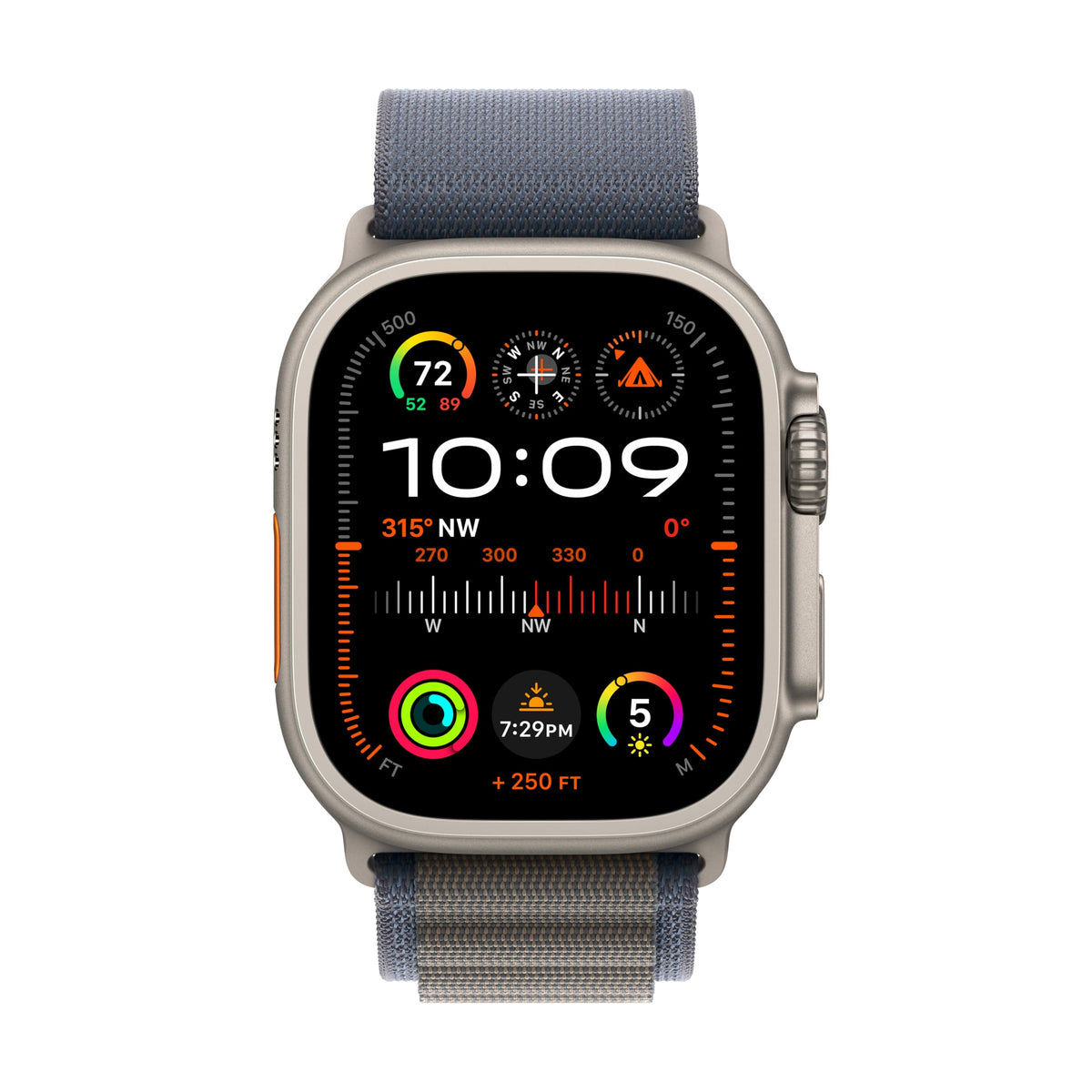 Apple Watch Ultra 2 GPS + Cellular 49mm Titanium Case with Blue Alpine Loop - Large - MREQ3LW/A - Image 2