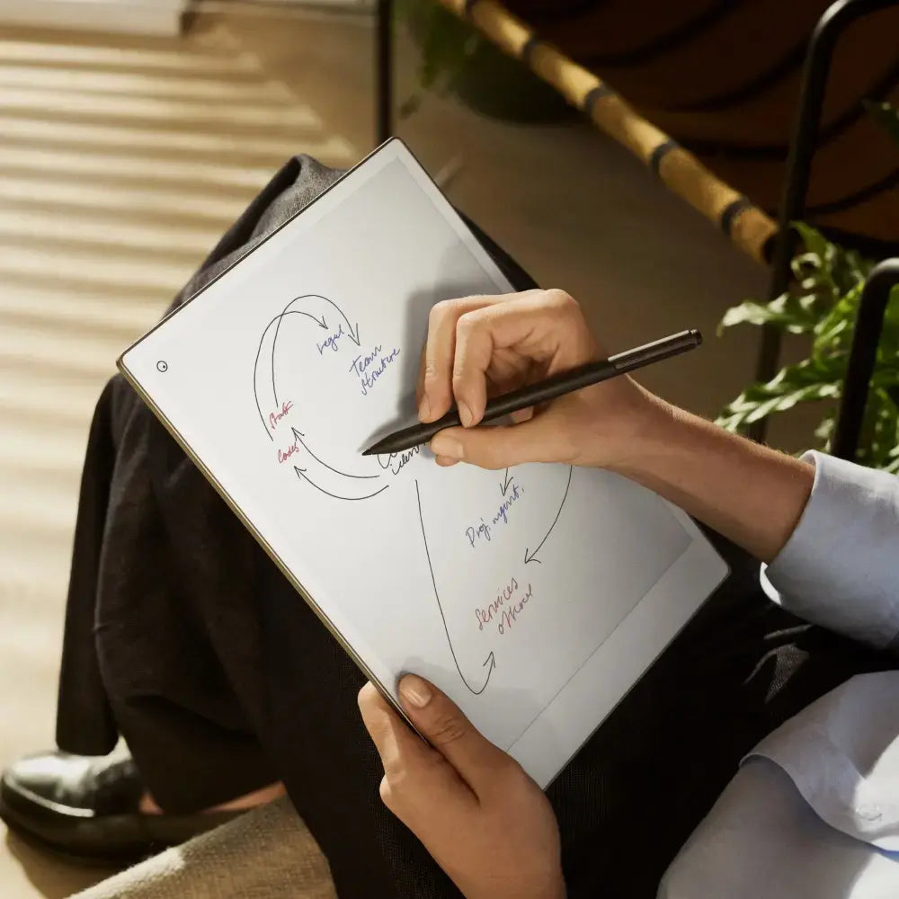 reMarkable Paper Pro - 11.8" Paper Tablet w/ Marker Plus and Book Folio in Mosaic Weave - Basalt - RM83C-1001NW - Image 5