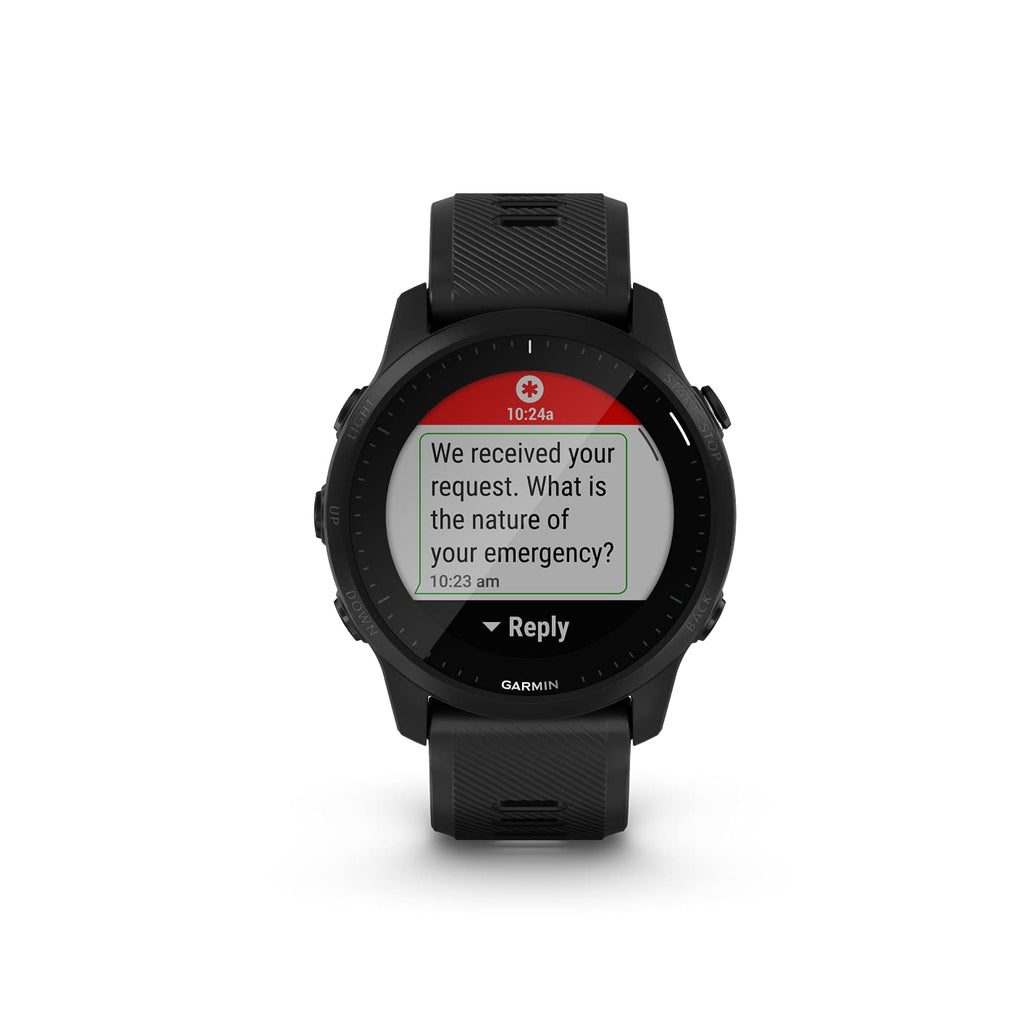 Garmin Forerunner 945 LTE Smartwatch 44mm Black Case w/ Black Silicone Band - 010-02383-00 - Image 6