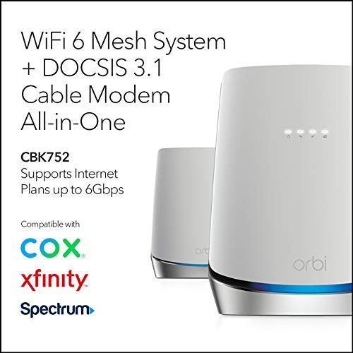 Netgear CBK752-100NAR Orbi AX4200 Wireless Tri-Band Mesh Wi-Fi System, 1 Router + 1 Satellite - Image 2