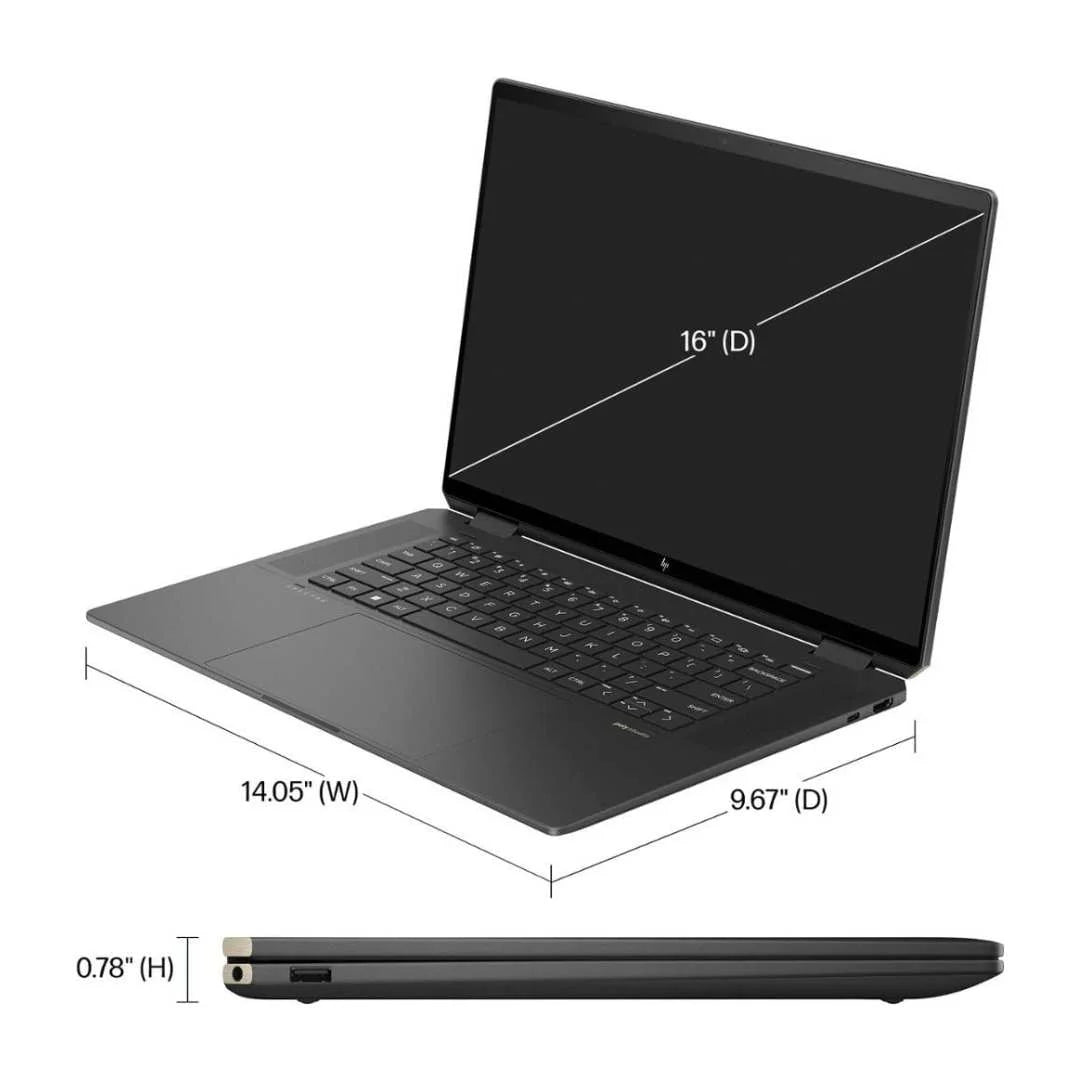 HP Spectre 2in1 16" Laptop Black - Core Ultra7 - 16GB RAM-1TB SSD - 16-aa0013dx - Image 8