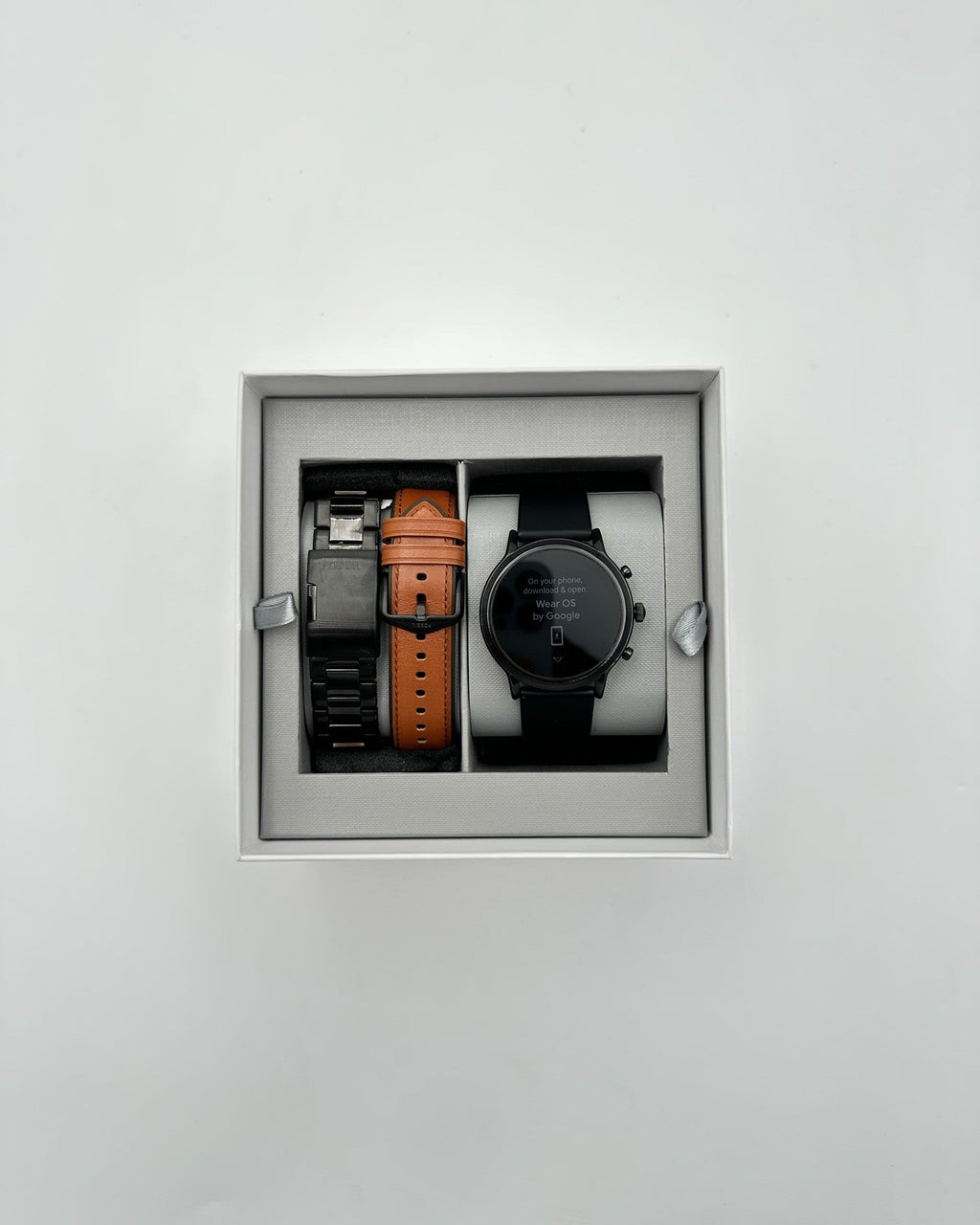 Fossil Gen 5 The Carlyle 44mm Black Stainless Steel WiFi Smartwatch Set w/ 3 Bands - Image 3