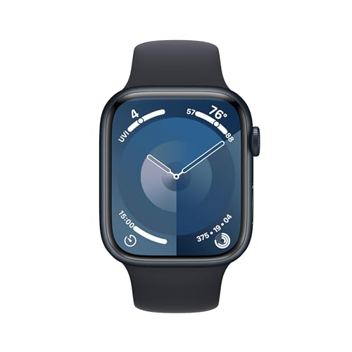 Apple Watch Series 9 (GPS) 45mm Midnight Case with Midnight Sport Band - M/L - MR9A3LW/A - Image 2