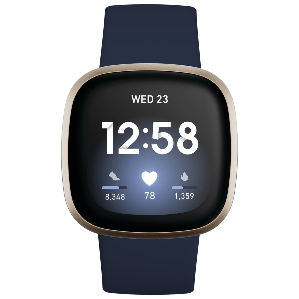 Fitbit Versa 3 Health & Fitness Smartwatch – Soft Gold – FB511GLNV (Small and Large Bands) - Image 2