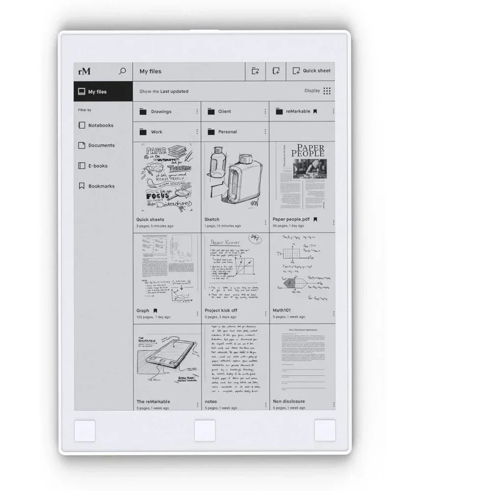reMarkable 1 10.3 Paper Tablet - 8GB - White - Image 2