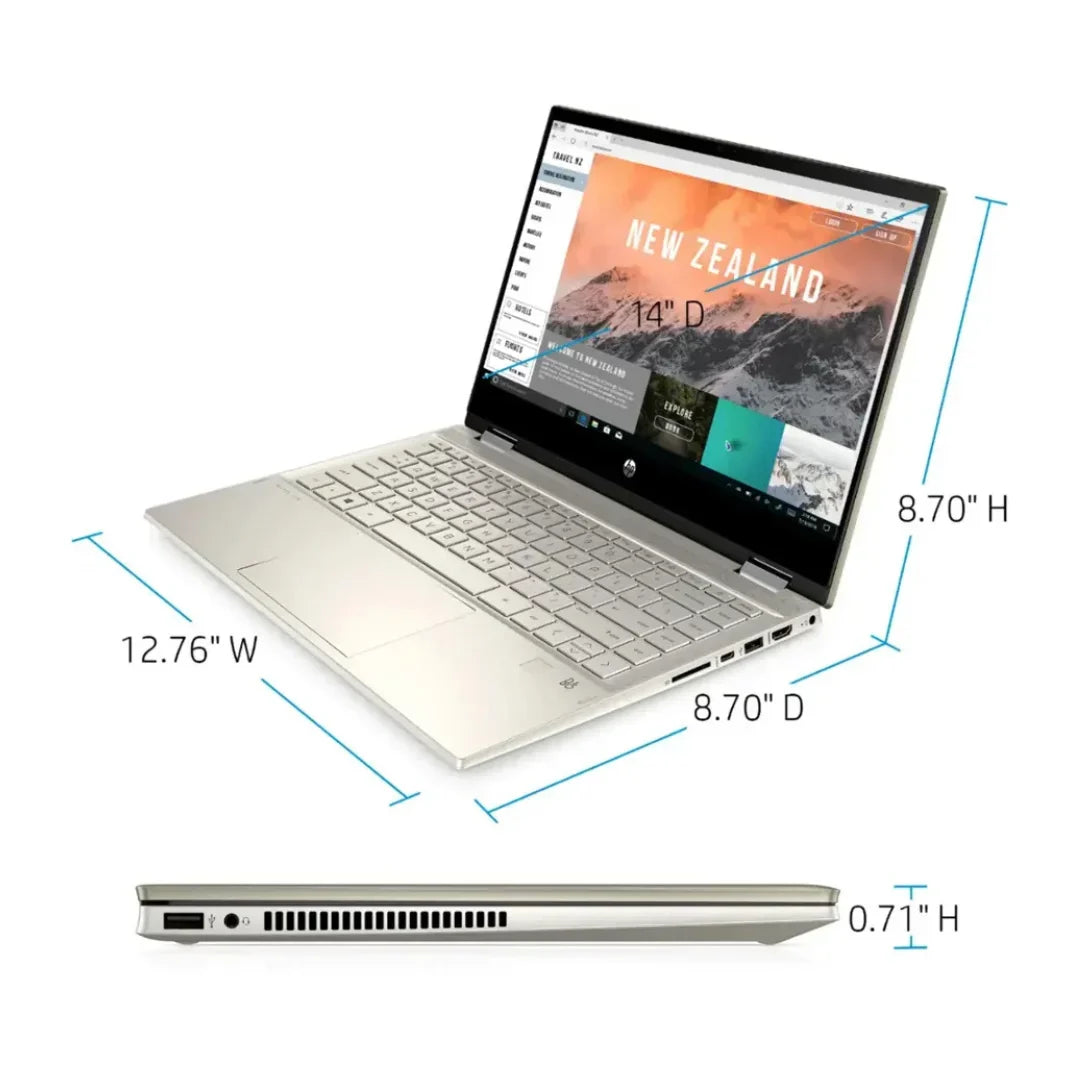 HP - Pavilion x360 2-in-1 14" Touch-Screen Laptop - Intel Core i5-1135G7 - 8GB Memory - 512GB SSD + 32GB Optane - Image 6
