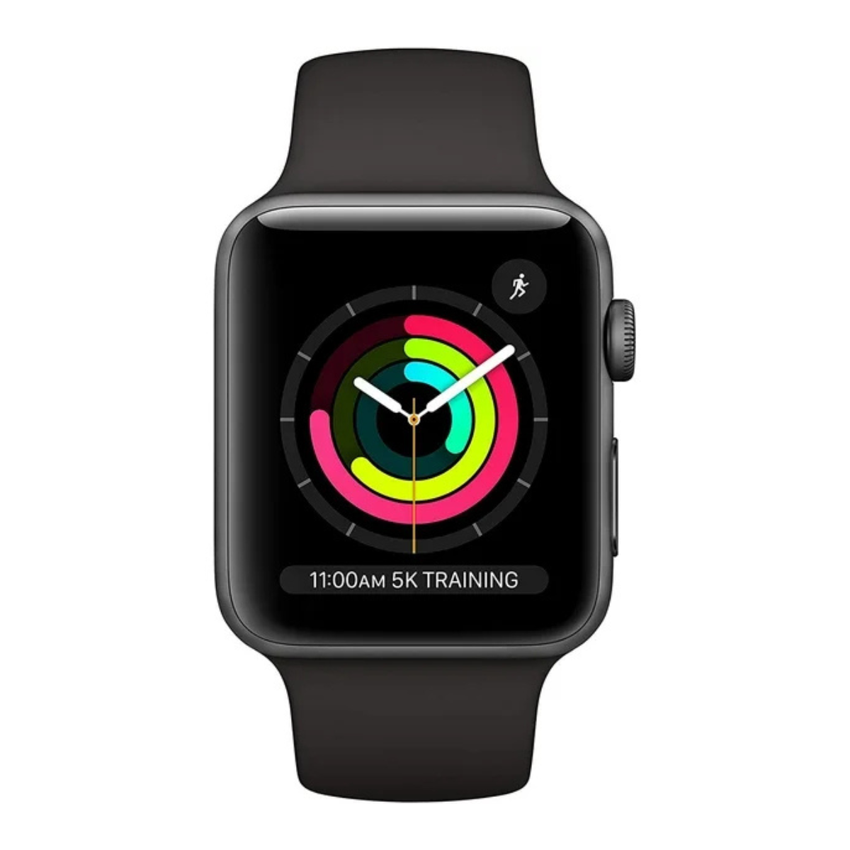 Apple Watch Series 3 GPS 38mm Space Gray - Black Sport Band - MTF02LL/A - Image 2