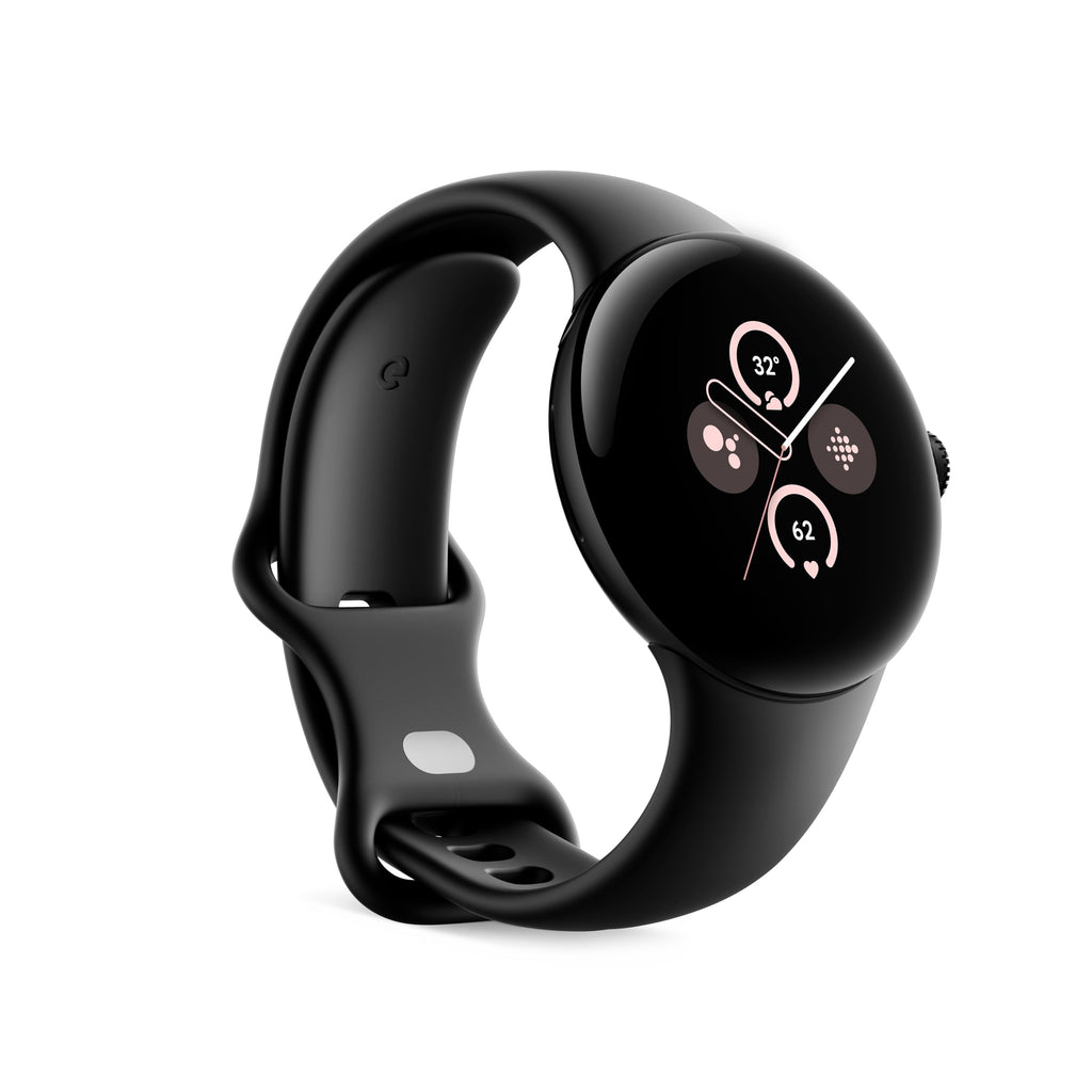 Verizon - Google Pixel Watch 2 41mm Matte Black Aluminum Smartwatch with Obsidian Active Band  - Wi-Fi - GA05013-US