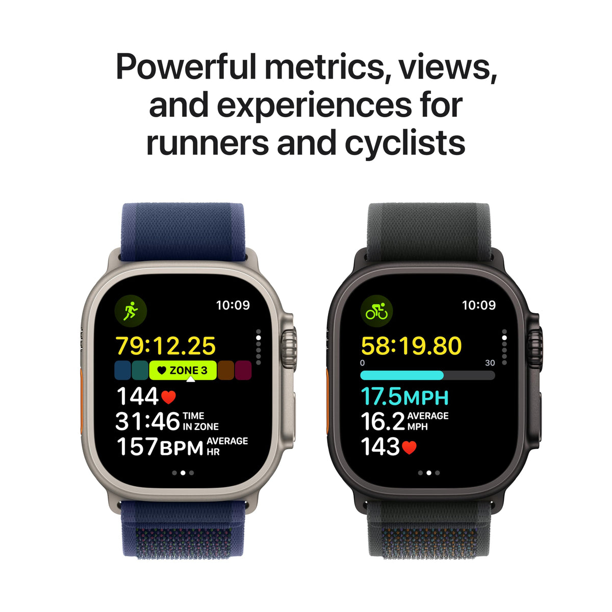 Apple Watch Ultra 2 (GPS + Cellular) 49mm Titanium Case with Black Trail Loop - M/L - Black - Image 4