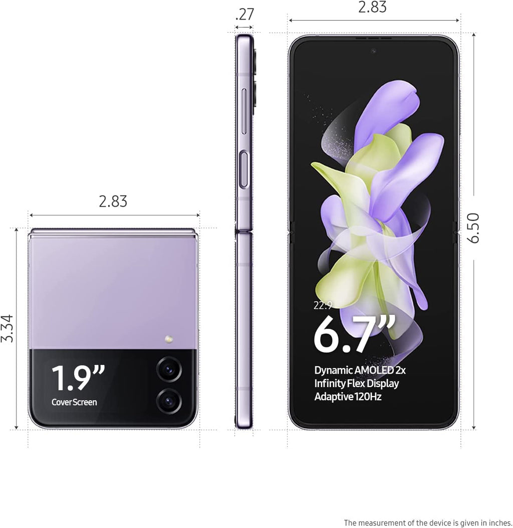AT&T Samsung Galaxy Z Flip4 256GB - Bora Purple - SM-F721ULVEATT - Image 4