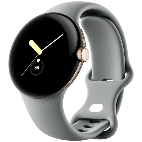 Google Pixel Watch (GPS + LTE) 40mm Champagne Gold Stainless Steel Case with Hazel Active Band - Image 5