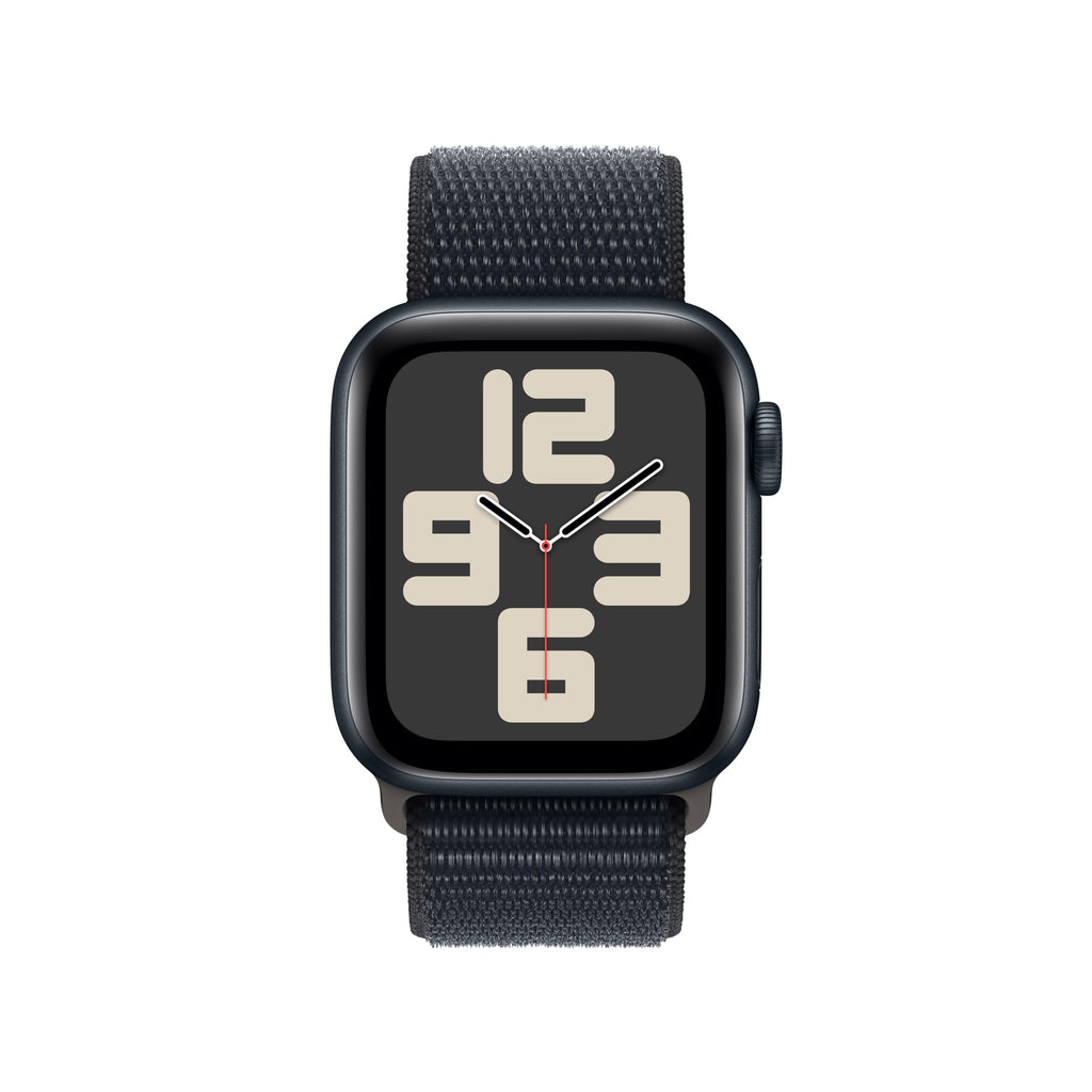 Apple Watch SE 2nd Generation (GPS) 40mm Midnight Aluminum Case with Midnight Sport Loop - MRE03LL/A - Image 2