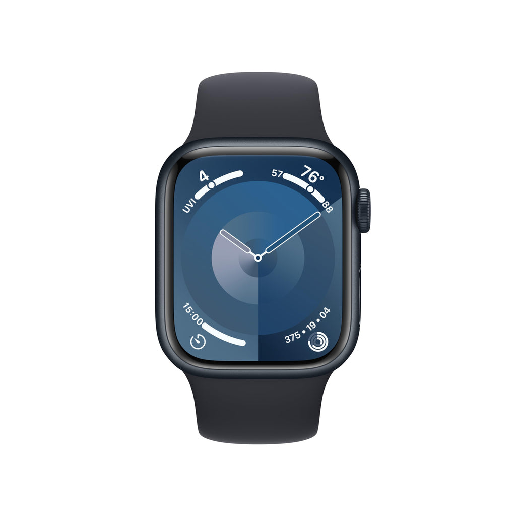 Apple Watch Series 9 GPS 41mm Midnight Aluminum Case with Midnight Sport Band - M/L - MR8X3LW/A - Image 2