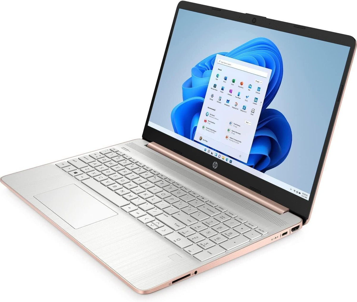 HP 15.6" HD Intel Celeron - Pale Rose Gold - 4GB RAM - 128GB SSD - 15-DY0027DS - Image 2