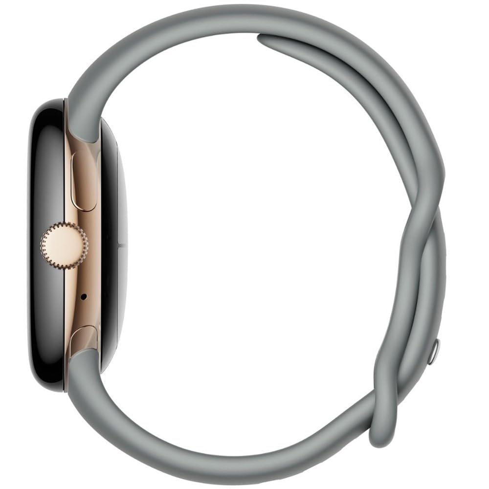 Google Pixel Watch (GPS + LTE) 40mm Champagne Gold Stainless Steel Case with Hazel Active Band - Image 4