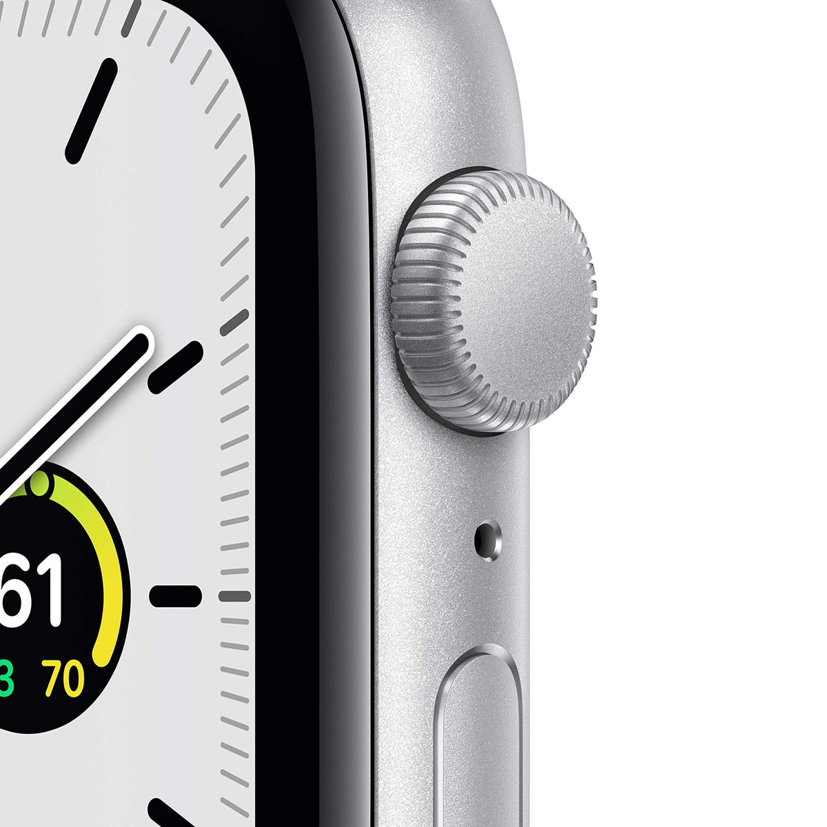 Apple Watch SE (GPS + Cellular) 44mm Silver Aluminum Case with White Sport Band - Silver - (2020) - MYEM2LL/A - Image 2