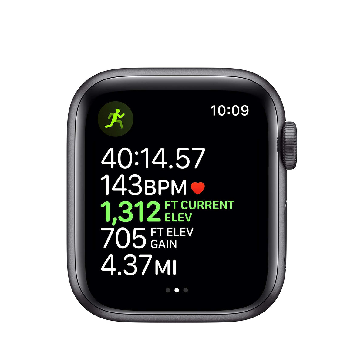 Apple Watch Series 5 44mm Space Gray Aluminum Black Band GPS - MWVF2LL/A - Image 5