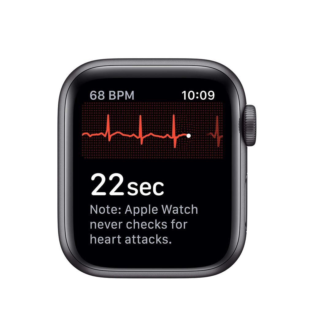 Apple Watch Series 5 44mm Space Gray Aluminum Black Band GPS - MWVF2LL/A - Image 2