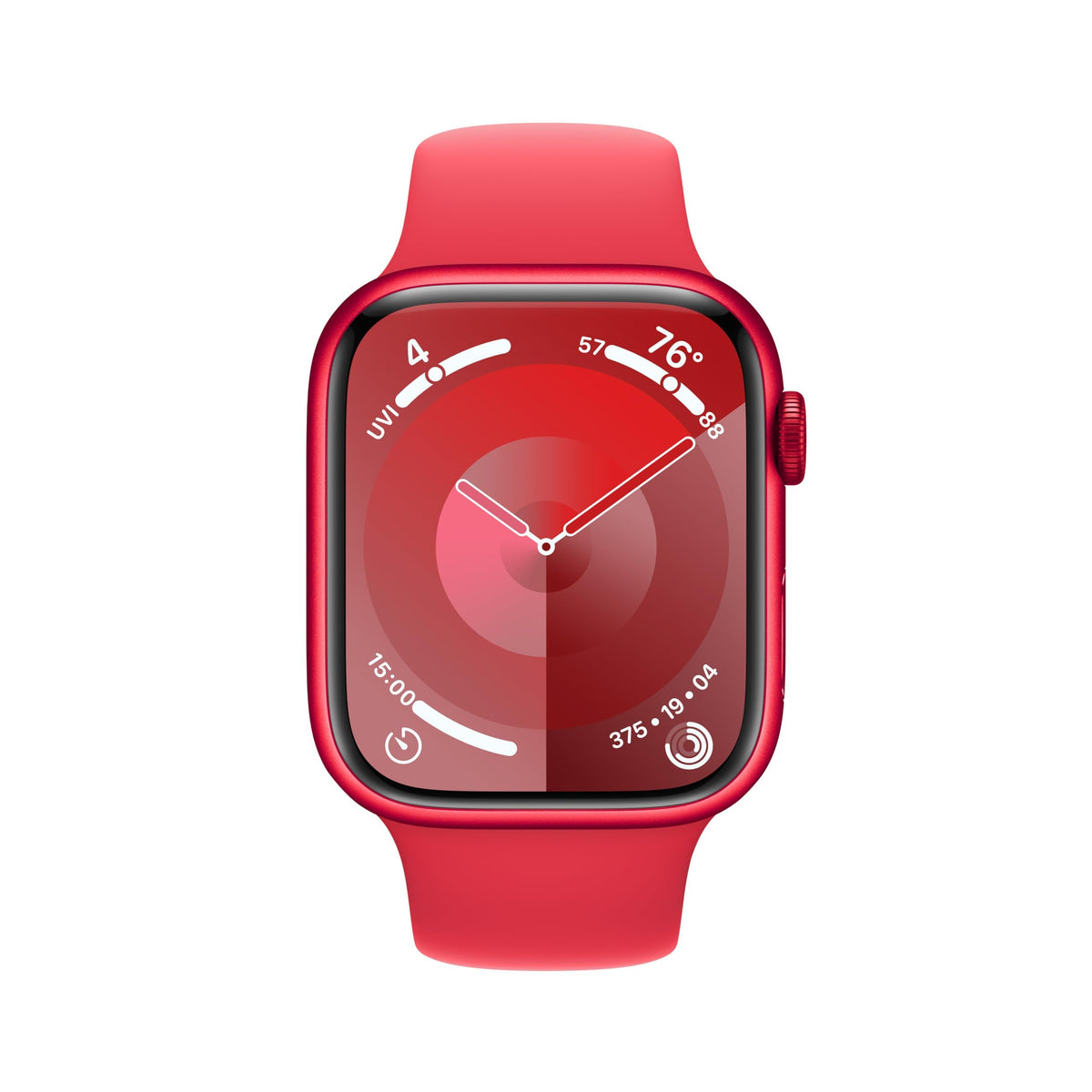 Apple Watch Series 9 (GPS + Cellular) 45mm Aluminum Case with RED Sport Band - M/L - (PRODUCT)RED - MRYG3LL/A - Image 2