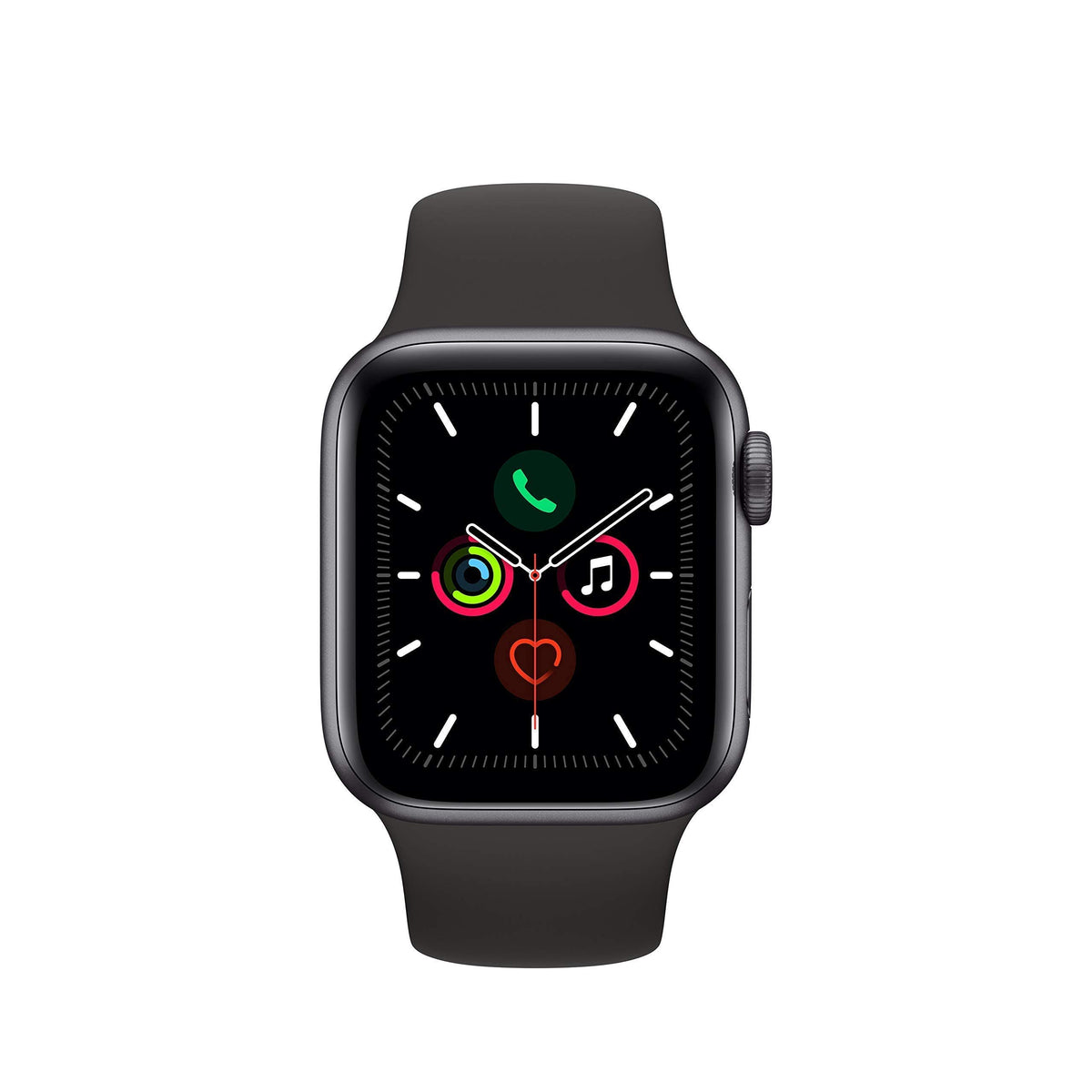 Apple Watch Series 5 44mm Space Gray Aluminum Black Band GPS - MWVF2LL/A - Image 3